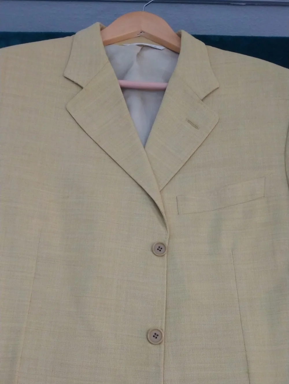 Canali Gold/Tan Tropical Wool Hopsack Summer Sport Jacket  44R US = 54R EU